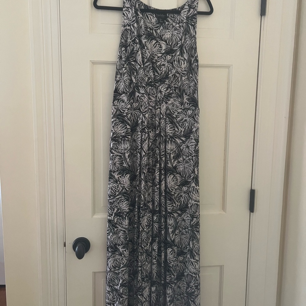Nicole Miller Black and White Maxi Sundress